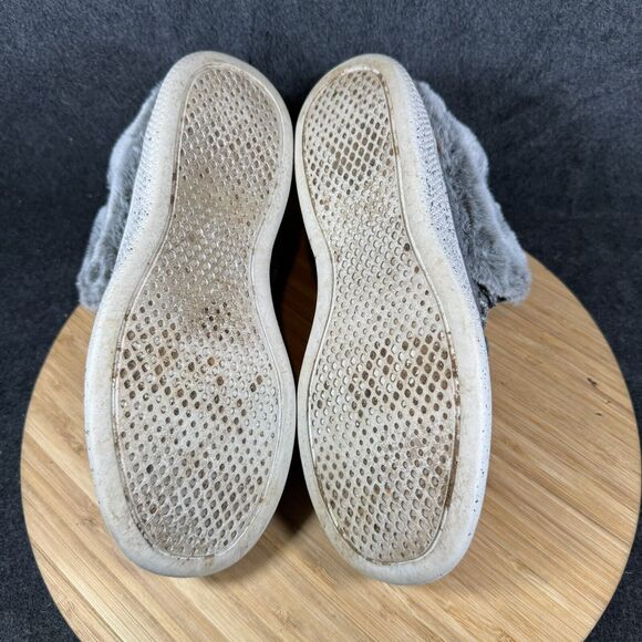 Skechers BOBS Boots‎ Womens 6.5 Skipper Lined Winter Bootie 113446 Gray Lace Up - Picture 6 of 8